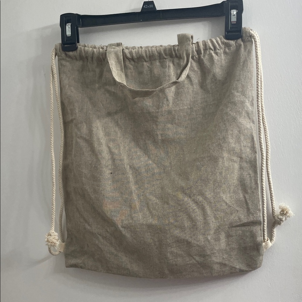 Boeing Tan Drawstring Backpack - Picture 2 of 5